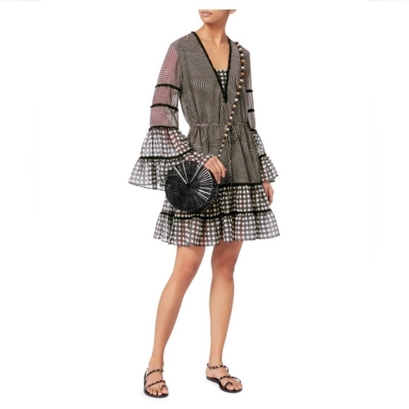 Cult Gaia Luna Circle Crossbody Bag acrylic black tan - Picture 2 of 12